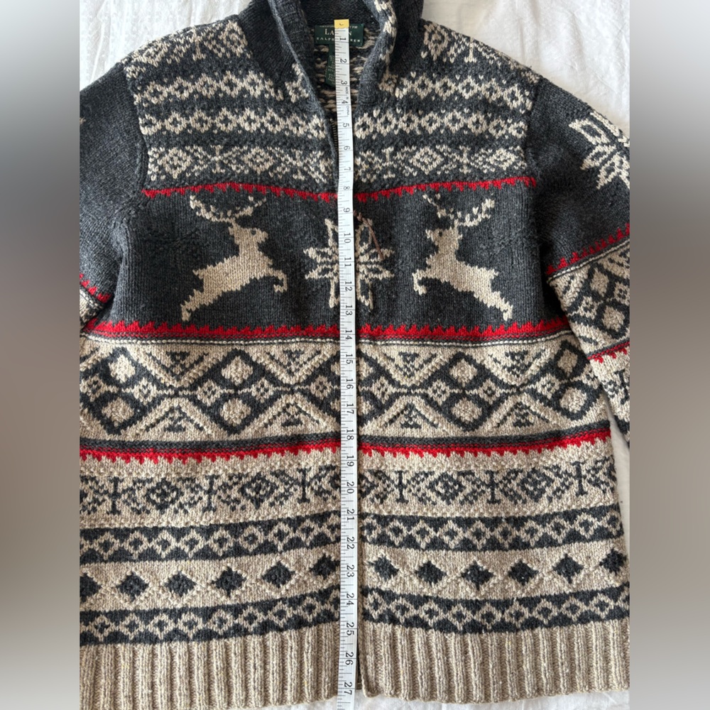 Ralph Lauren Hand-knit Fair Isle Cardigan - Picture 6 of 13